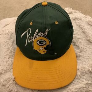 Packers Hat GREEN BAY NFL Cap Go Pack‎ Go football Old Logo Vintage